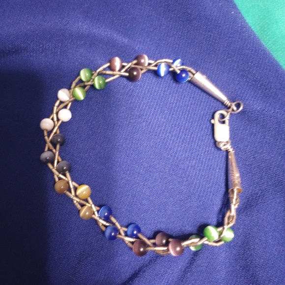 Sterling Silver/925 Multiple Colored Bracelets - Picture 2 of 4